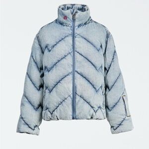 NWT Perfect Moment Denim Puffer Jacket